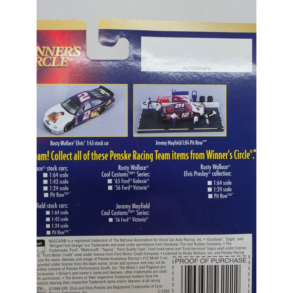 Winners Circle Rusty Wallace 98 Ford Taurus 56 Ford Victoria 1:64 Diecast Set
